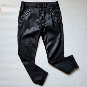 7 (SEVEN) FOR ALL MANKIND COATED PANTS WITH ZIPPER POCKETS SIZE 27